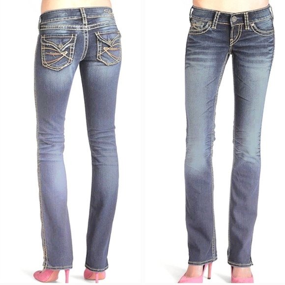 Silver MacKenzie Slim Boot Jeans - Picture 1 of 12
